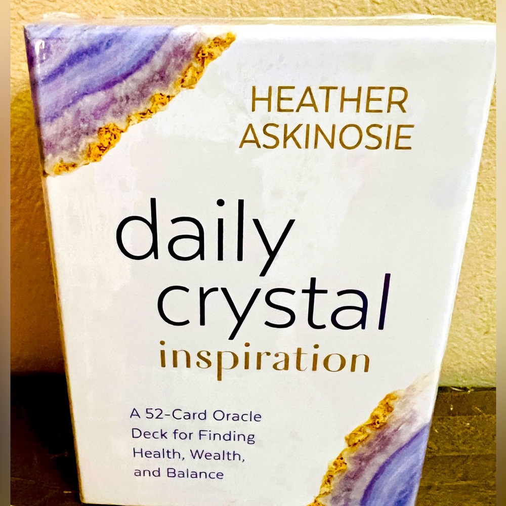 NIB HEATHER ASKINOSIE Daily Crystal Inspirational 52 Card Oracle Deck Gemstones